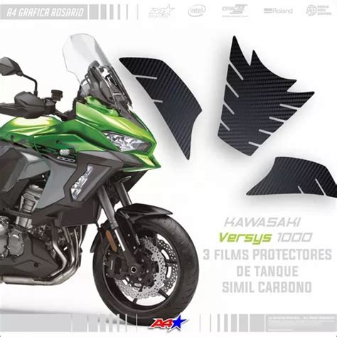 Kawasaki Versys 1000 Films Protectores Tanque Vinilo Carbono