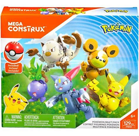 Pokemon Mega Construx Pokemon Multi Pack Multi Figure 5 Pack Set Mattel