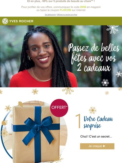 Yves Rocher Une SURPRISE un VANITY en CADEAUX C est déjà Noël