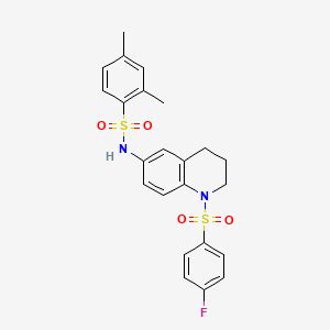 N 1 4 Fluorophenyl Sulfonyl 1 2 3 4 Tetrahydroquinolin 6 Yl 2 4