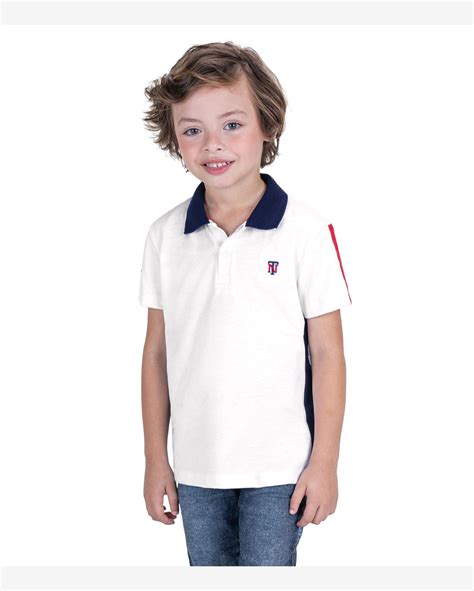 Riachuelo Conjunto Infantil Camisa Polo E Calça Trick Nick Branco