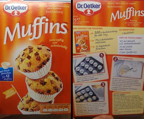 Our Life As Cousins Dr Oetker Muffins Mit Schoko St Ckchen