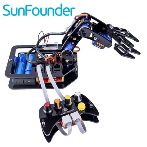 Aliexpress Buy SunFounder Electronic Diy Robotic Arm Kit 4 Axis