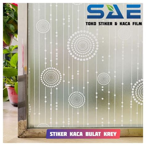 Jual Stiker Kaca Jendela Rumah Premium Sandblast Motif Tidak Tembus