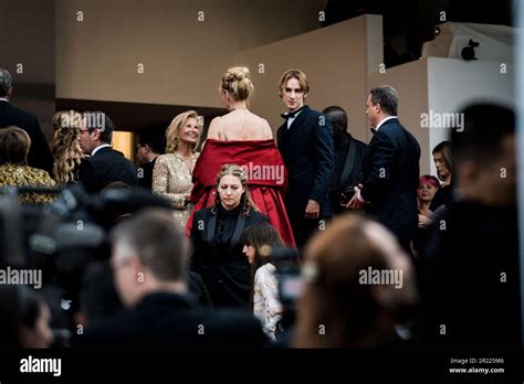 Cannes, France, 16th May 2023, Uma Thurman and Levon Roan Thurman-Hawke ...