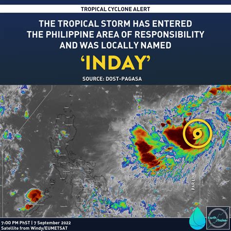 Earth Shaker PH On Twitter TS ENTERED PAR AND WAS NAMED INDAY Ang