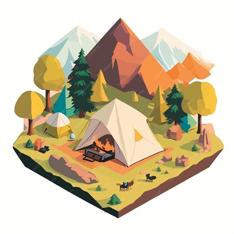 Camping tent | Premium AI-generated vector