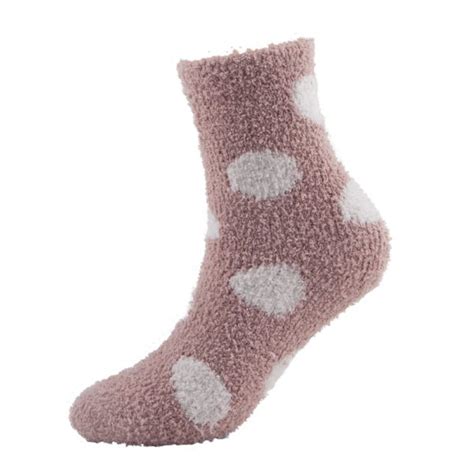 Pink Fuzzy Socks Sinoknit