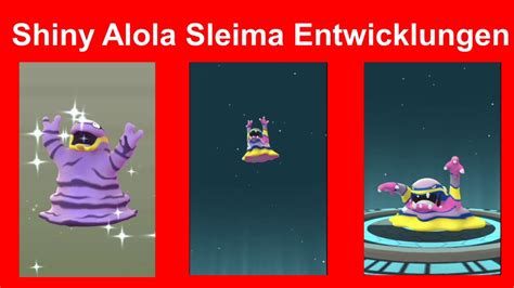 Shiny Alola Sleima Aus Dem Ei Und Zu Shiny Alola Sleimok Entwickelt