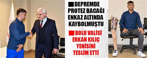 Depremde protez bacağı enkaz altında kalmıştı Bolu Gazetesi