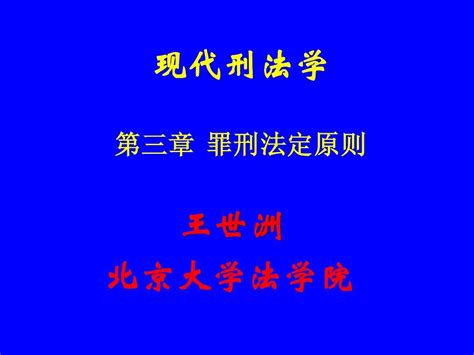 现代刑法学 03 罪刑法定原则word文档在线阅读与下载无忧文档