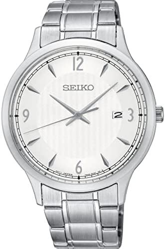 Seiko Herren Analog Quarz Uhr Mit Titan Armband Ssc P Amazon De