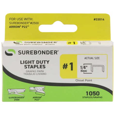 1 Light Duty Staples 516 1050 Ct Surebonder