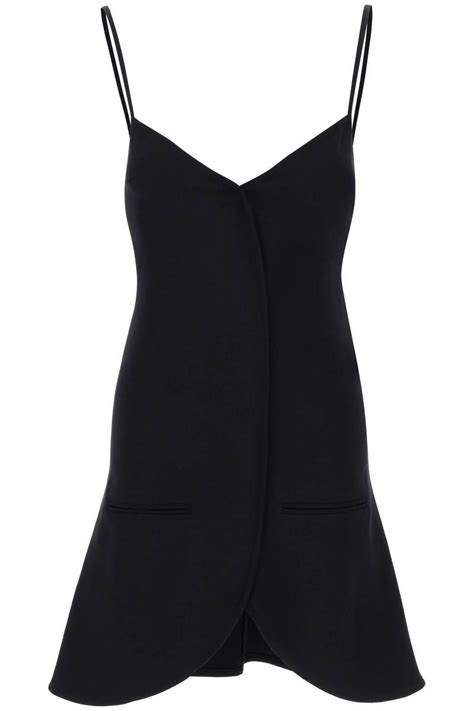 Courreges Courreges Ellipse Sleeveless Mini Dress In Black Lyst