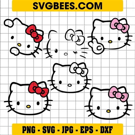 Hello Kitty and Friends SVG Cut Files - SVGBEees