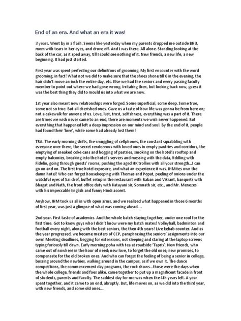 End of An Era. and What An Era It Was! | PDF