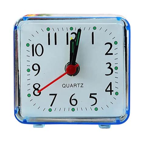 Small Mini Square Table Beep Alarm Clock Cute Portable Small Travel