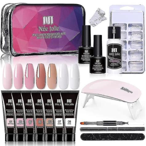 Poly Uv Gel Kit Alle Til Manicure Negle Extension Set Slip Solution