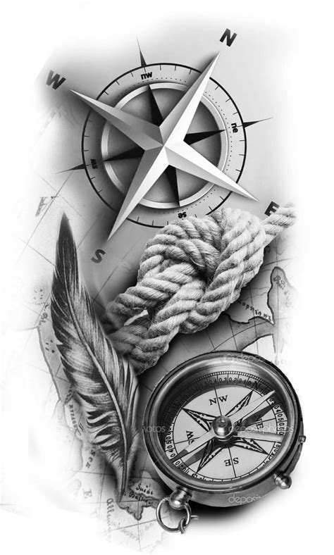 Pin By Jefferson L Cio On Tattoo Novas Compass Tattoo Design Compass