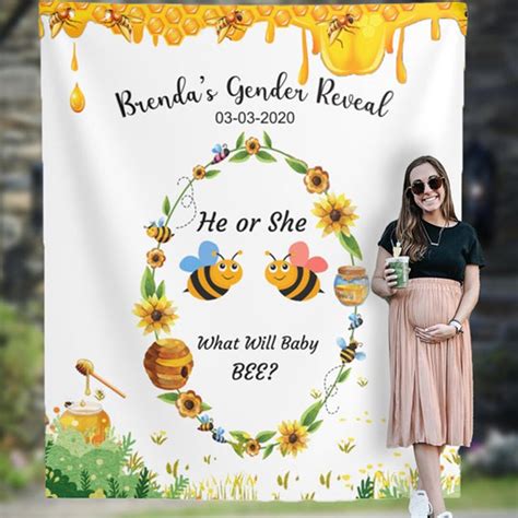 Bee Backdrop Bee Gender Reveal Ideas What Will It Bee Gender Reveal