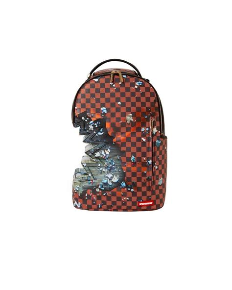 Sprayground Shark Bite Explosion Backpack In Red For Men Lyst