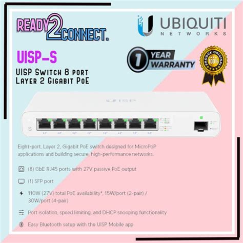 Jual Ubiquiti Uisp S Port Layer Gigabit Poe Switch Jakarta Pusat