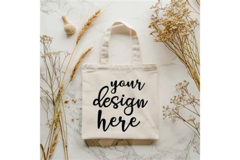 Natural Canvas Tote Bag Mockup Graphic By Mockup And Design Store · Creative Fabrica