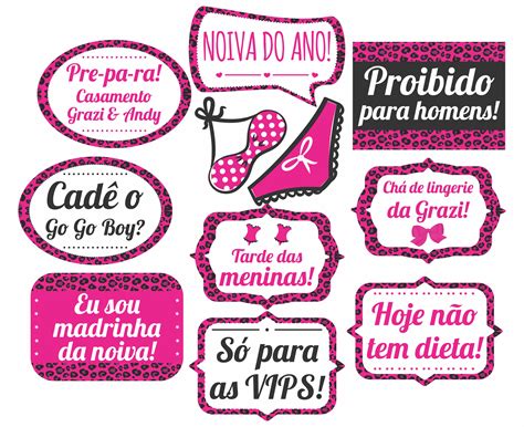 Plaquinhas p Chá de Lingerie tam G Funny Plaquinhas Divertidas Elo
