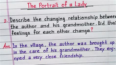 Describe The Changing Relationship Between The Author And His