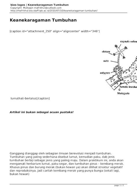 Pdf Keanekaragaman Tumbuhananitanet Staff Ipb Ac Id Wp Content