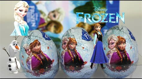 DISNEY FROZEN CHOCOLATE SURPRISE EGGS YouTube