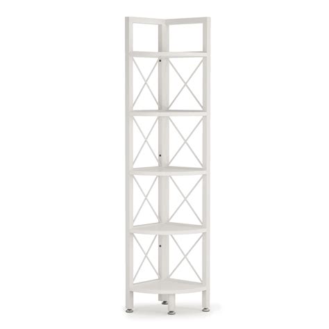 Buy Tribesigns 5 Tier Corner Shelf Modern Corner Bookshelf Small