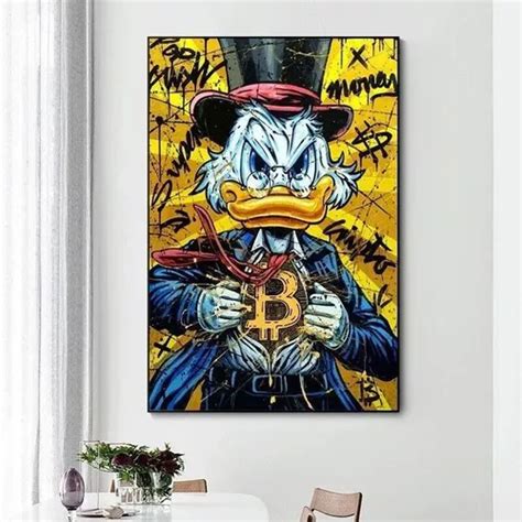 Cuadro Canvas Monopoly Pato Donald Decorativo 100x140