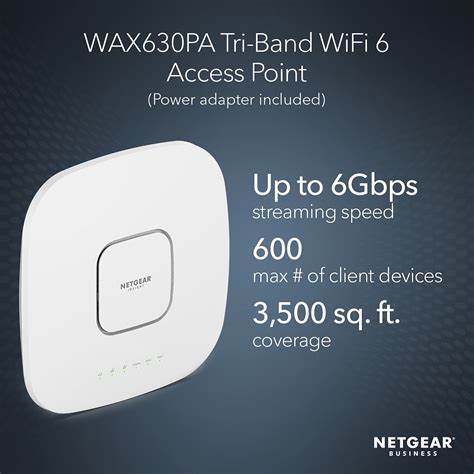 Buy NETGEAR Cloud Managed Wireless Access Point WAX630PA WiFi 6