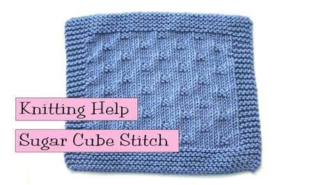 Fancy Stitch Combo Learn The Sugar Cubes Stitch With Very Pink Knits