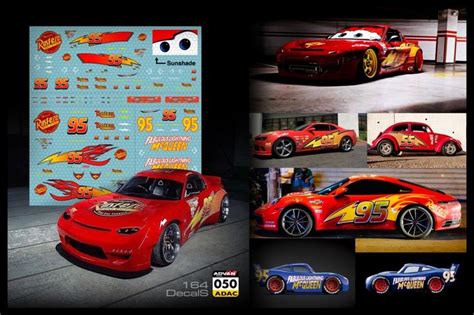 Lightning McQueen Waterslide Decals 1 64 Scale Custom Hot Wheels TARMAC 050 EBay In 2025