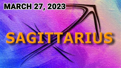 Sagittarius 𝐒𝐨𝐦𝐞𝐭𝐡𝐢𝐧𝐠 𝐀𝐰𝐞𝐬𝐨𝐦𝐞 𝐈𝐬 𝐂𝐨𝐦𝐢𝐧𝐠Horoscope For Today March 27