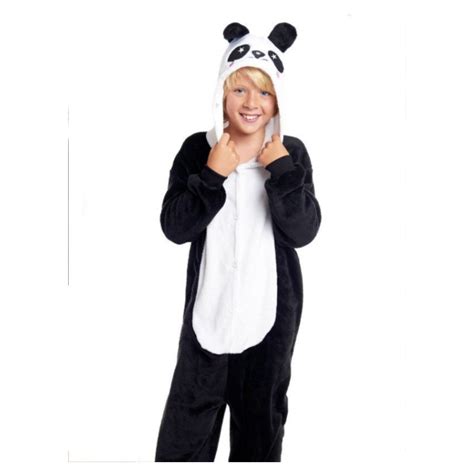 Disfraz De Oso Panda Pijama Peluche Infantil