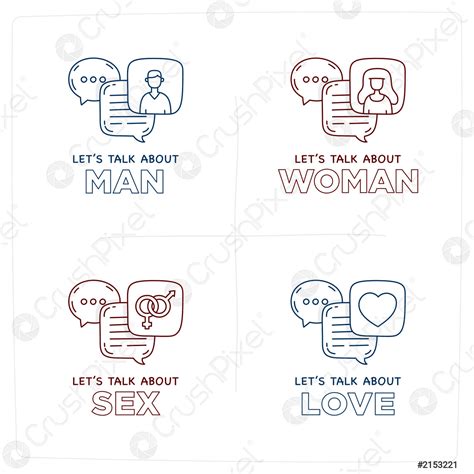 Lets Talk About About Sex Love Man Woman Doodle Illustration Stock Vector 2153221 Crushpixel