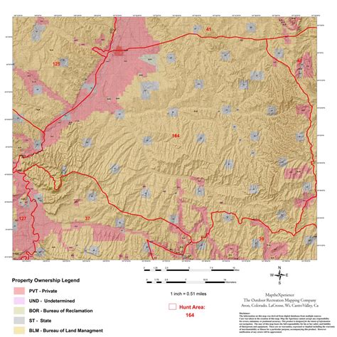 Wyoming Deer Hunt Area 164 Hunt Wyoming Map By Map The Xperience Avenza Maps