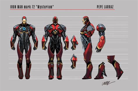 Pepe Larraz S Designs For Iron Man S Mysterium Armour