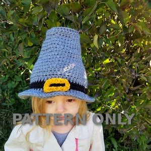 Crochet PDF File Download Pilgrim Hat Pilgrim Hat Pattern Thanksgiving ...