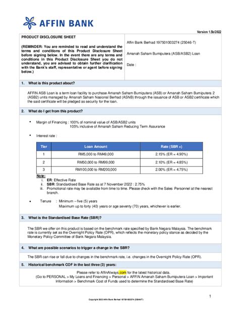 Fillable Online PRODUCT DISCLOSURE SHEET ENGLISH VERSION Fax Email