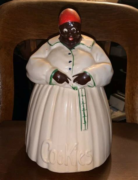 Vintage 1940âs Aunt Jemima Mccoy Pottery Cookie Jar Antique Price