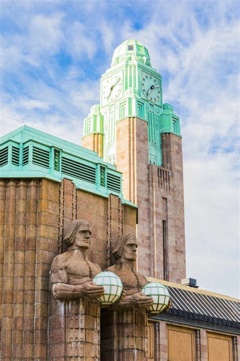 Emil Wikstrom S Statues On Helsinki Central Station In Helsinki