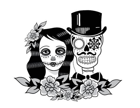 Sugar Skull Clip Art Wedding