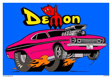 Dodge Demon — Vintage Reproduction Racing Posters