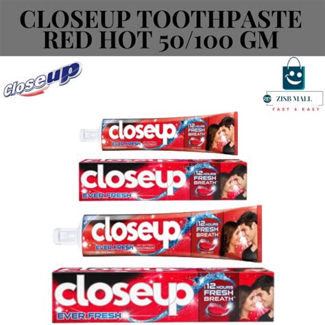 CLOSEUP TOOTHPASTE RED HOT 50 GM 100 GM Lazada