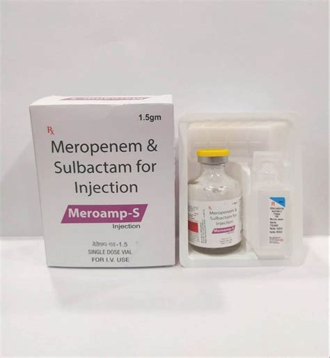 Meroamp S Gm Meropenem Mg Sulbactam Mg For Injection