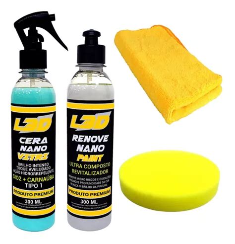 Kit Cera Automotiva Revitalizador De Pintura L3d MercadoLivre